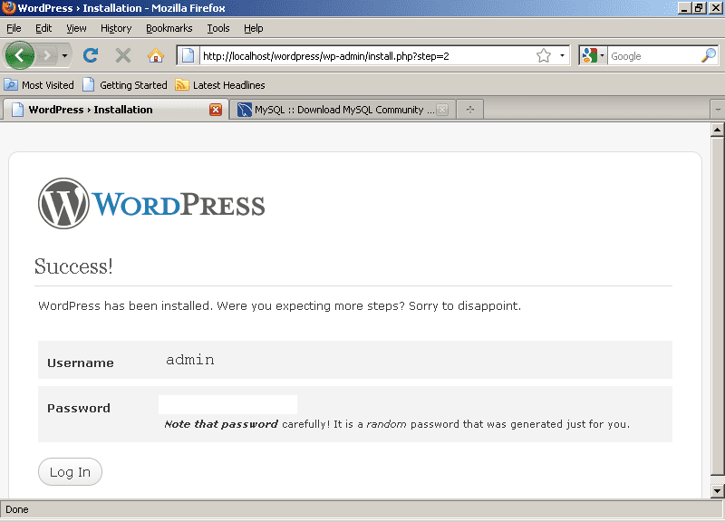 wordpress-installed